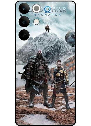 Силіконовий чохол бампер для realme c85 з малюнком god of war 3