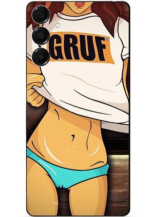 Силіконовий чохол бампер для samsung s26 з малюнком дівчина в майці gruf