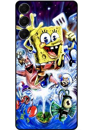 Силиконовый бампер чехол для samsung s26 с рисунком губка боб 9