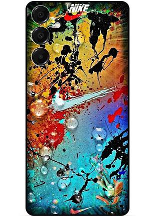 Силиконовый бампер чехол для samsung s26 с рисунком найк 5