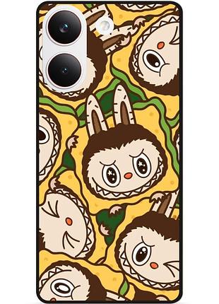 Силіконовий чохол бампер для xiaomi poco x8 pro з малюнком labubu 5