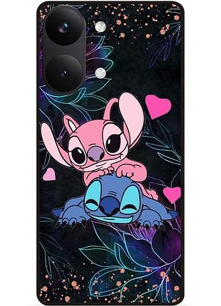 Силиконовый бампер чехол для xiaomi poco x8 pro max с рисунком стич 8