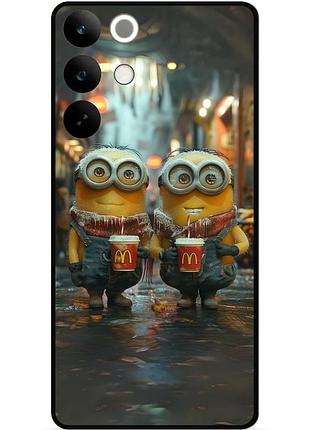 Силіконовий чохол бампер для realme c85 pro з малюнком міньйони minion 4