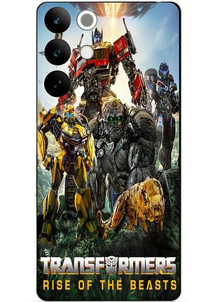 Силіконовий чохол бампер для realme c85 з малюнком звіроботи трансформери transformers 2