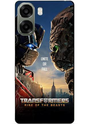 Силіконовий чохол бампер для oppo a6x з малюнком звіроботи трансформери transformers