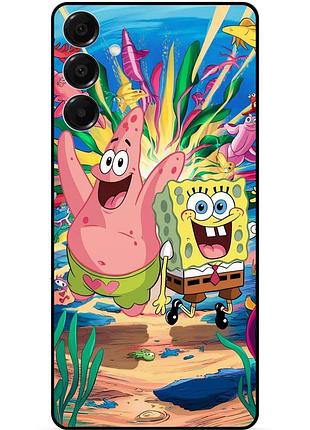 Силіконовий чохол бампер для samsung s26 plus з малюнком губка боб 4
