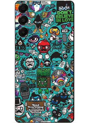 Силіконовий чохол бампер для samsung s26 з малюнком стикери