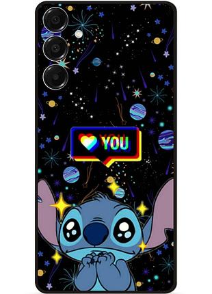 Силиконовый бампер чехол для samsung s26 plus с рисунком стич 5