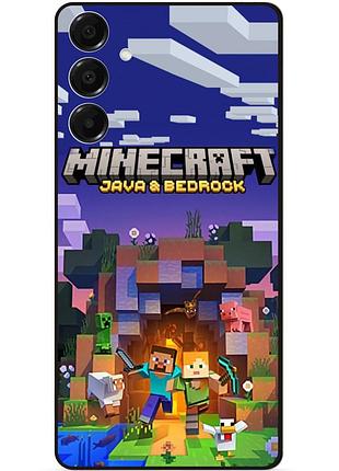 Силіконовий чохол бампер для samsung s26 plus з малюнком майнкрафт minecraft 2