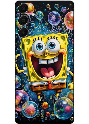 Силиконовый бампер чехол для samsung s26 с рисунком губка боб 5