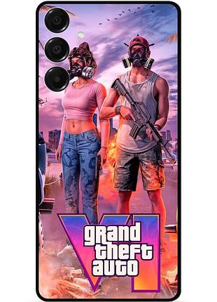 Силиконовый бампер чехол для samsung s26 plus с рисунком gta 11