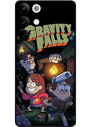 Силиконовый бампер чехол для realme c85 с рисунком гравити фолз gravity falls 3