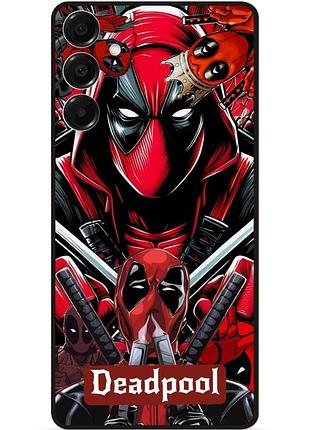 Силиконовый бампер чехол для samsung s26 с рисунком deadpool дэдпул