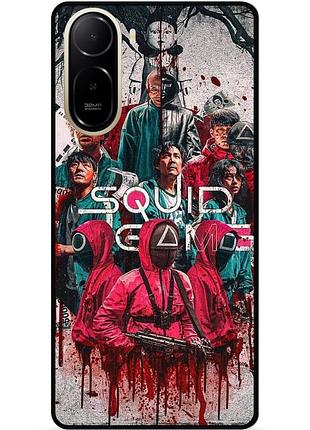 Силиконовый бампер чехол для xiaomi redmi a7 pro с рисунком игра в кальмара 7