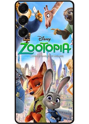 Силіконовий чохол бампер для samsung s26 plus з малюнком zootopia 4