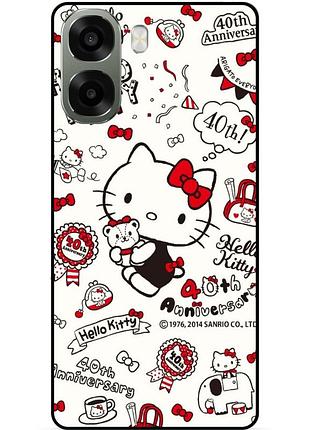 Силиконовый бампер чехол для oppo a6x с рисунком hello kitty 4