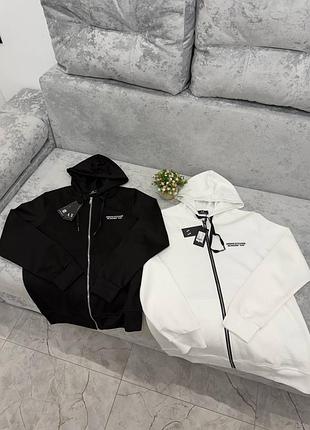 Armani exchange зіпка чоловіча | armani exchange zip hoodie | чорна біла s-xl