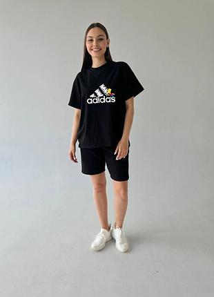 Футболка оверсайз (унісекс) adidas чорна m