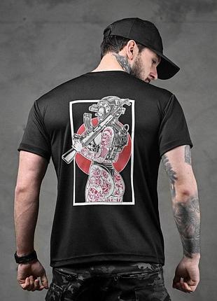 Тактична футболка потовідвідна odin black skull вт6773