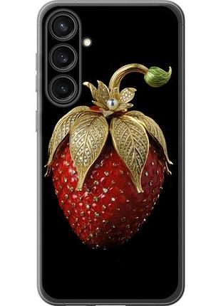 Чехол на samsung galaxy s23 fe клубника v3 из силикона fch_0172437