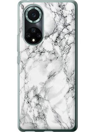 Чехол на huawei nova 9 pro мрамор белый из силикона fch_0172107