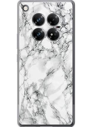 Чехол на infinix zero 40 5g мрамор белый из силикона fch_0172207