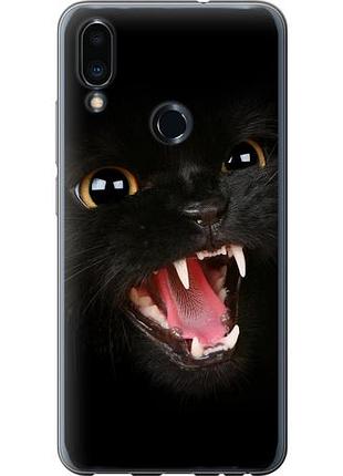 Чехол на meizu note 9 чёрная кошка из пластика fch_0158919
