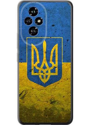 Чехол на huawei honor 200 флаг и герб украины 2 из силикона fch_0172405