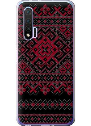 Чехол на huawei nova 6 вышиванка 52 из силикона fch_0172266