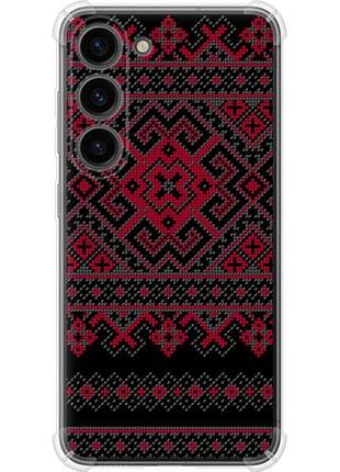 Чехол на samsung galaxy s23 вышиванка 52 из силикона fch_0172287