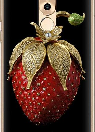 Чехол на huawei mate 9 lite клубника v3 из силикона fch_0172453