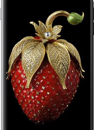 Чехол на iphone 8 plus клубника v3 из силикона fch_0162570