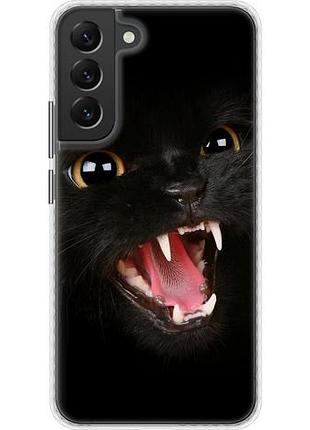 Чехол на samsung galaxy s22 plus чёрная кошка bumper fch_0172708