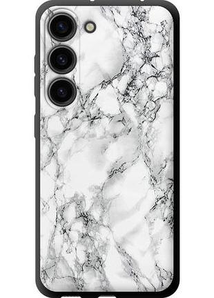 Чехол на samsung galaxy s23 мрамор белый tpu fch_0172214