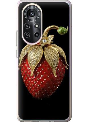 Чехол на huawei nova 8 pro клубника v3 из силикона fch_0172419