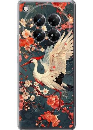 Чехол на infinix zero 40 5g сакура и аист из силикона fch_0172381