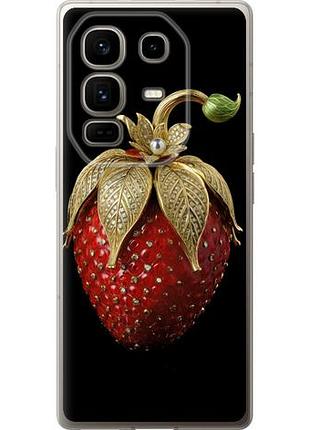 Чехол на infinix note 50 pro+ клубника v3 из силикона fch_0162636