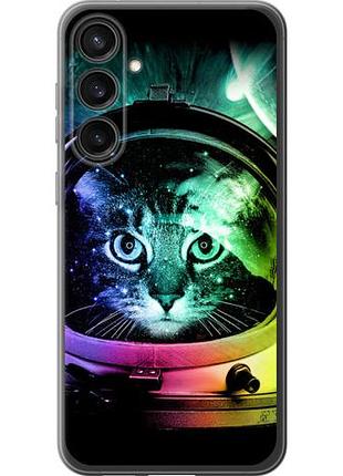 Чехол на samsung galaxy s23 fe кот-астронавт из силикона fch_0172532