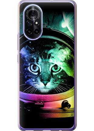 Чехол на huawei nova 8 кот-астронавт из силикона fch_0172524