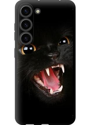 Чехол на samsung galaxy s23 чёрная кошка tpu fch_0172722