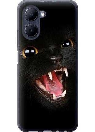 Чехол на realme c33 чёрная кошка из силикона fch_0158932