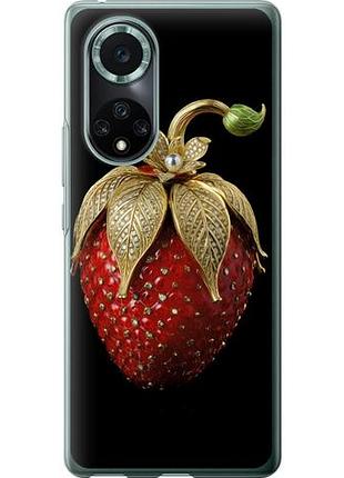 Чехол на huawei nova 9 pro клубника v3 из силикона fch_0172420