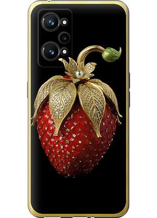 Чехол на realme gt neo 3t клубника v3 из силикона fch_0162640