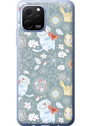 Чехол на huawei nova y61 котята v3 из силикона fch_0172844
