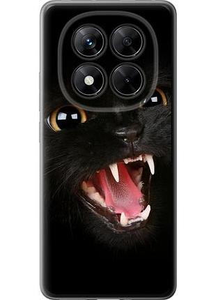 Чехол на xiaomi redmi note 14 pro 5g чёрная кошка из силикона fch_0158962