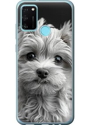 Чехол на huawei honor 9a мальтипу на черном фоне из силикона fch_0172570