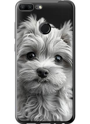Чехол на huawei honor 9 lite мальтипу на черном фоне из пластика fch_0172572
