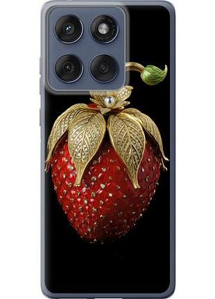 Чехол на motorola edge 60 fusion 5g клубника v3 из силикона fch_0172445