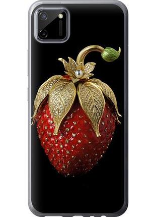 Чехол на realme c11 2020 клубника v3 из силикона fch_0162582