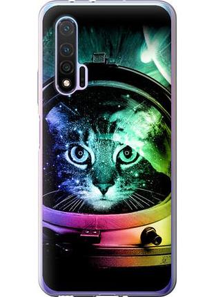 Чехол на huawei nova 6 кот-астронавт из силикона fch_0172523